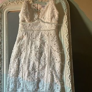 White graduation dress